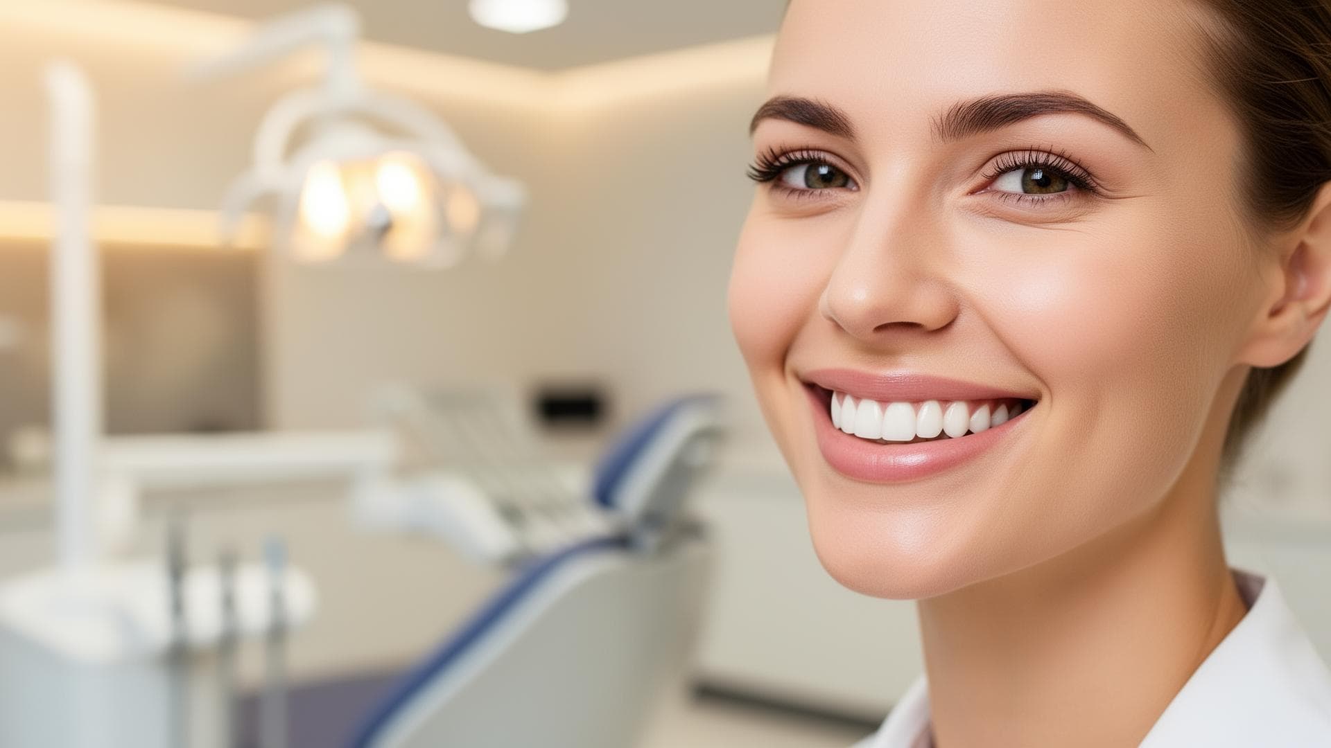 Modern dental clinic with a professional team member